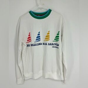 Chubbies the Weeknd has arrived graphic print crewneck sweatshirt